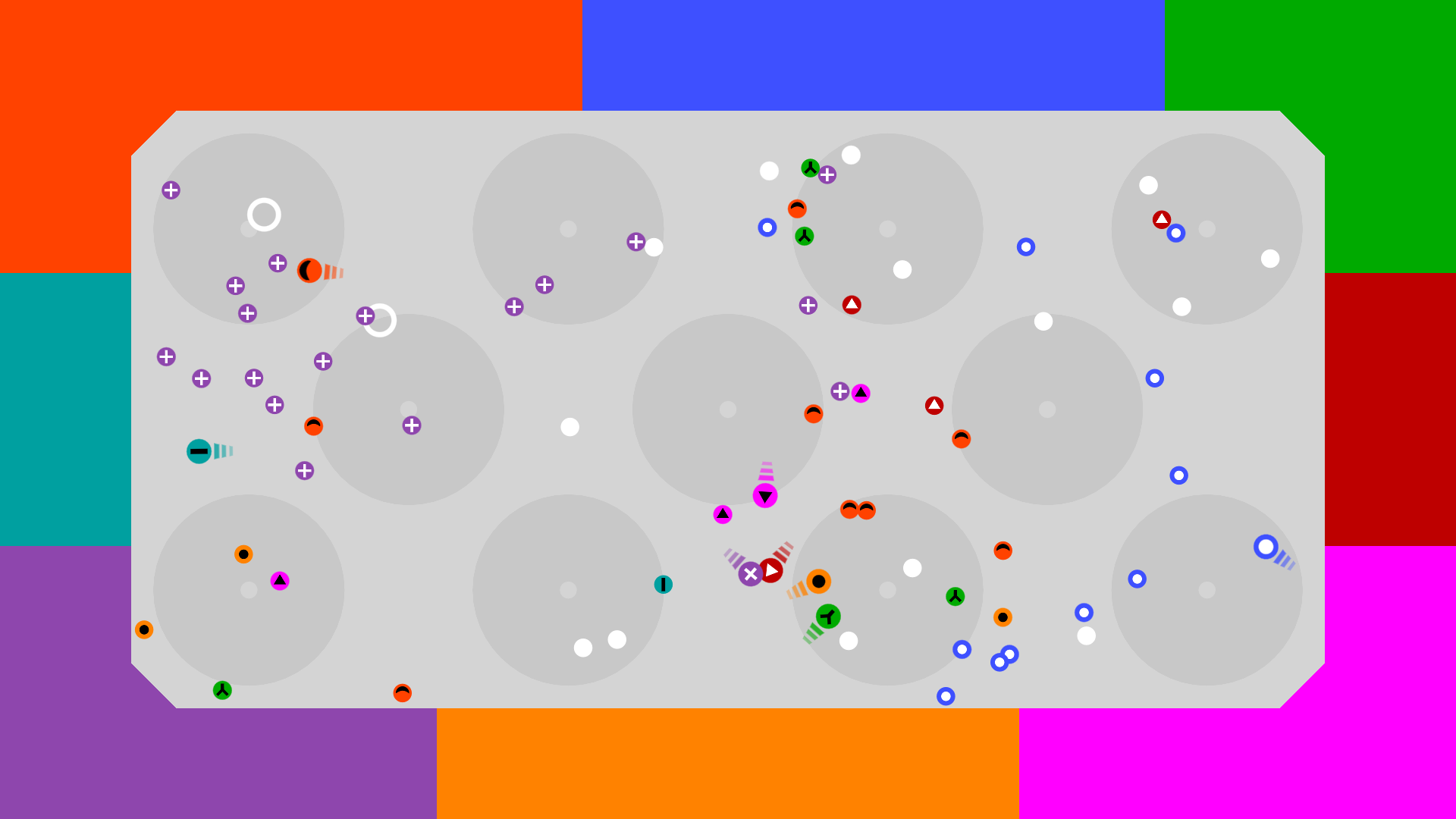 12 orbits - Colorblind Mode - Arena - 8 players